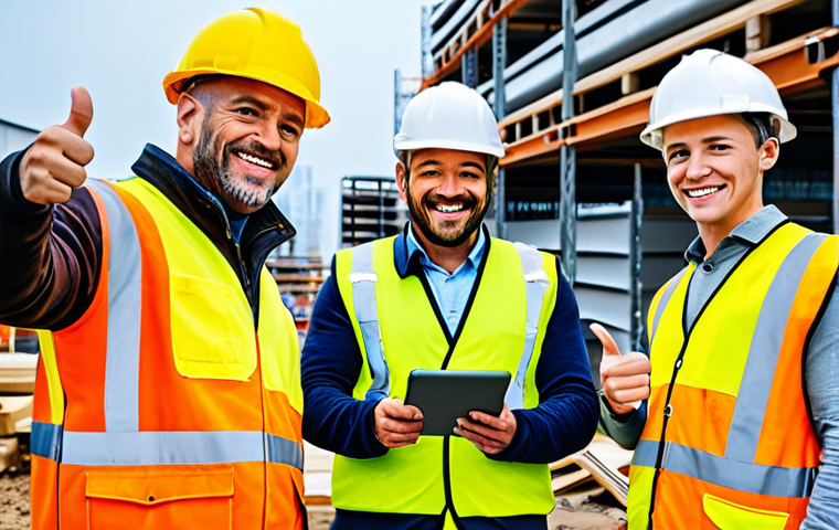 시공 현장에서의 커뮤니케이션 스킬 - Reporting & Problem Solving**

"Construction site, construction supervisor discussing progress with ...