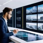 건축 시공과 기술 자문 역할 - Digital Design Collaboration in a Modern Architectural Studio**
"A diverse team of architects and en...