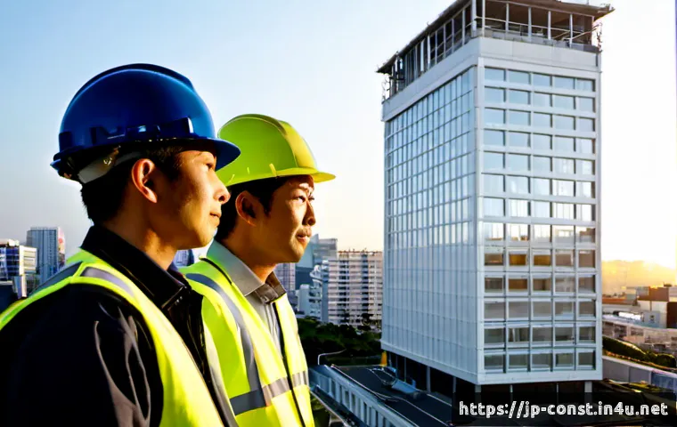 건축 시공 프로젝트 성공 사례 - Photorealistic successful urban construction project in Japan, a newly completed modern mid-rise bui...